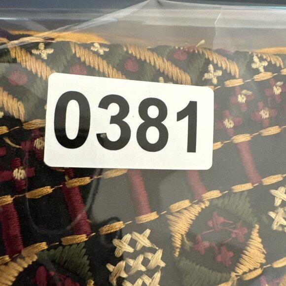 Soft Surroundings Women's Plus 1X Tunic Top Embroidered Mustard 3/4 Sleeve EUC - Picture 12 of 13